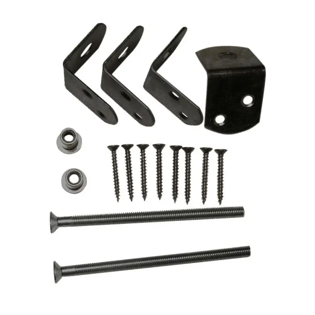 Uni-beslag t.b.v. lichtgewicht betonpaal 8.5x8.5 cm, RVS