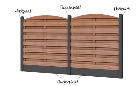 Betonplaat glad 24x3.5x184 cm, antraciet ongecoat