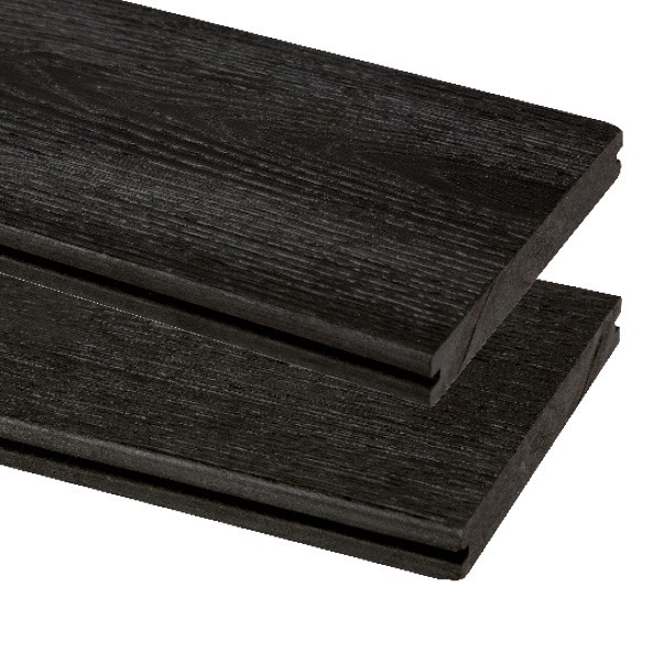 Composiet vlonderplank Vintage, Antraciet 1,9x13,5x300 cm