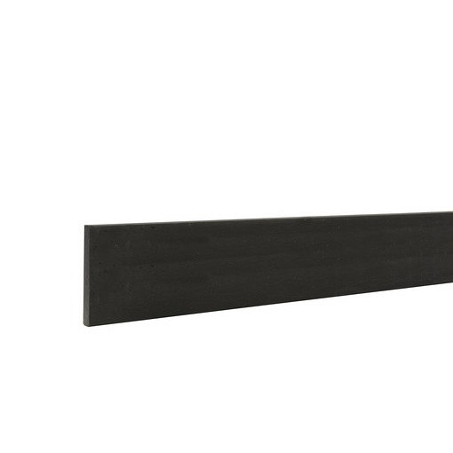 Betonplaat glad 24x3.5x224 cm, antraciet, gecoat