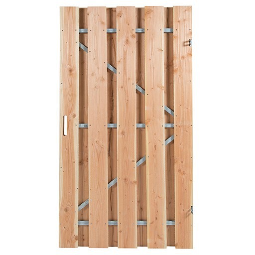 Douglas deur ruw 190x120 cm - stalen frame - universeel