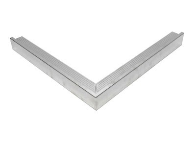 EPDM Daktrim aluminium buitenhoek 45x45mm