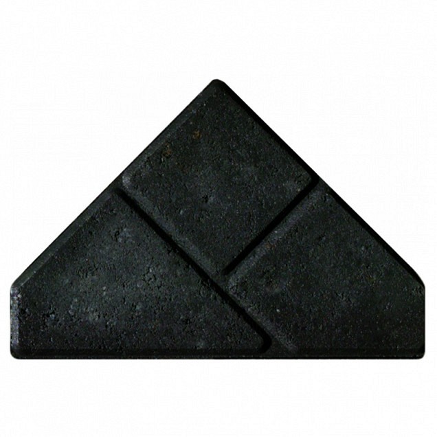 Bisschopsmutsen bij keiformaat 8 cm zwart nr. 1002