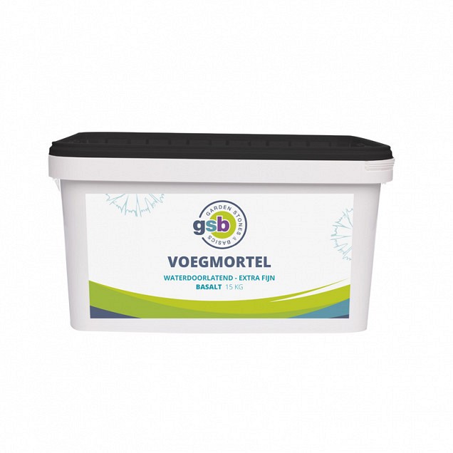 GSB Voegmortel fijn 15 kg - Diep zwart